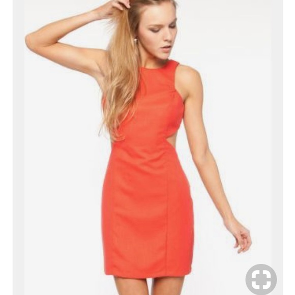 Shona Joy Dresses & Skirts - Shona Joy open back dress orange/red mini