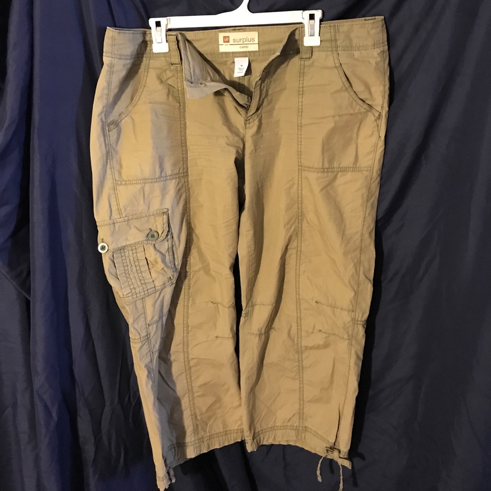 Olive Green, Old Navy Surplus Capris