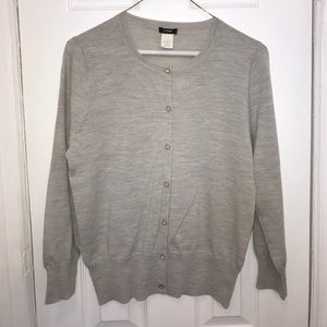 J. Crew Grey merino wool sweater
