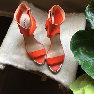 Steve Madden Tdallas Red Leather Heels
