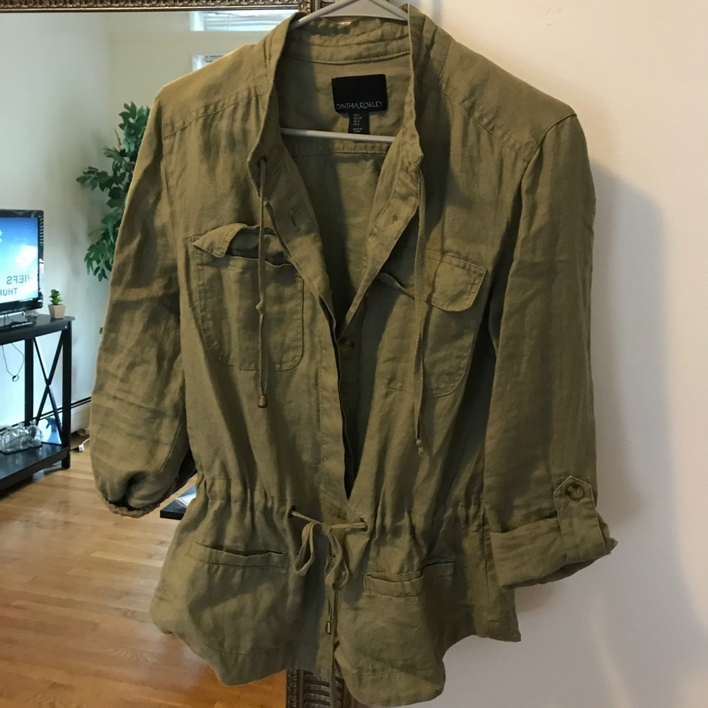 Cynthia Rowley linen jacket