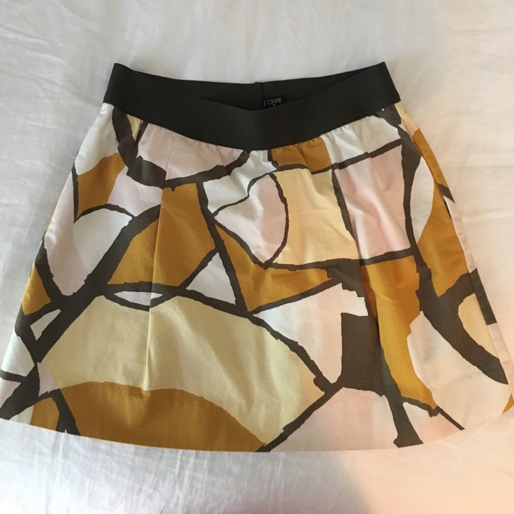 J. Crew abstract print skirt