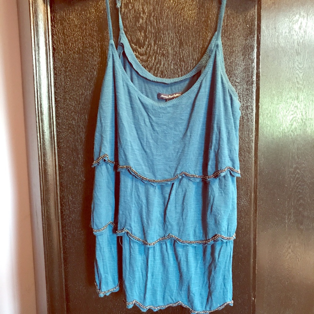 American Eagle Ruffle Top