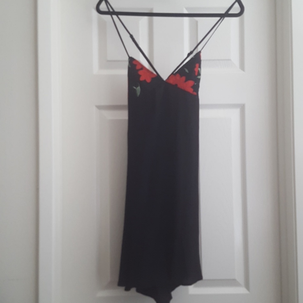 Sexy short embroidered dress