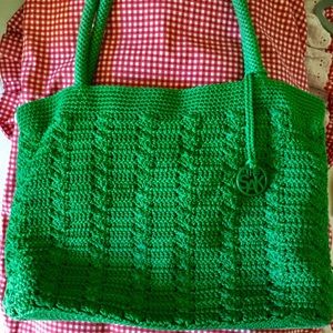 The Sak Green Crochet Purse