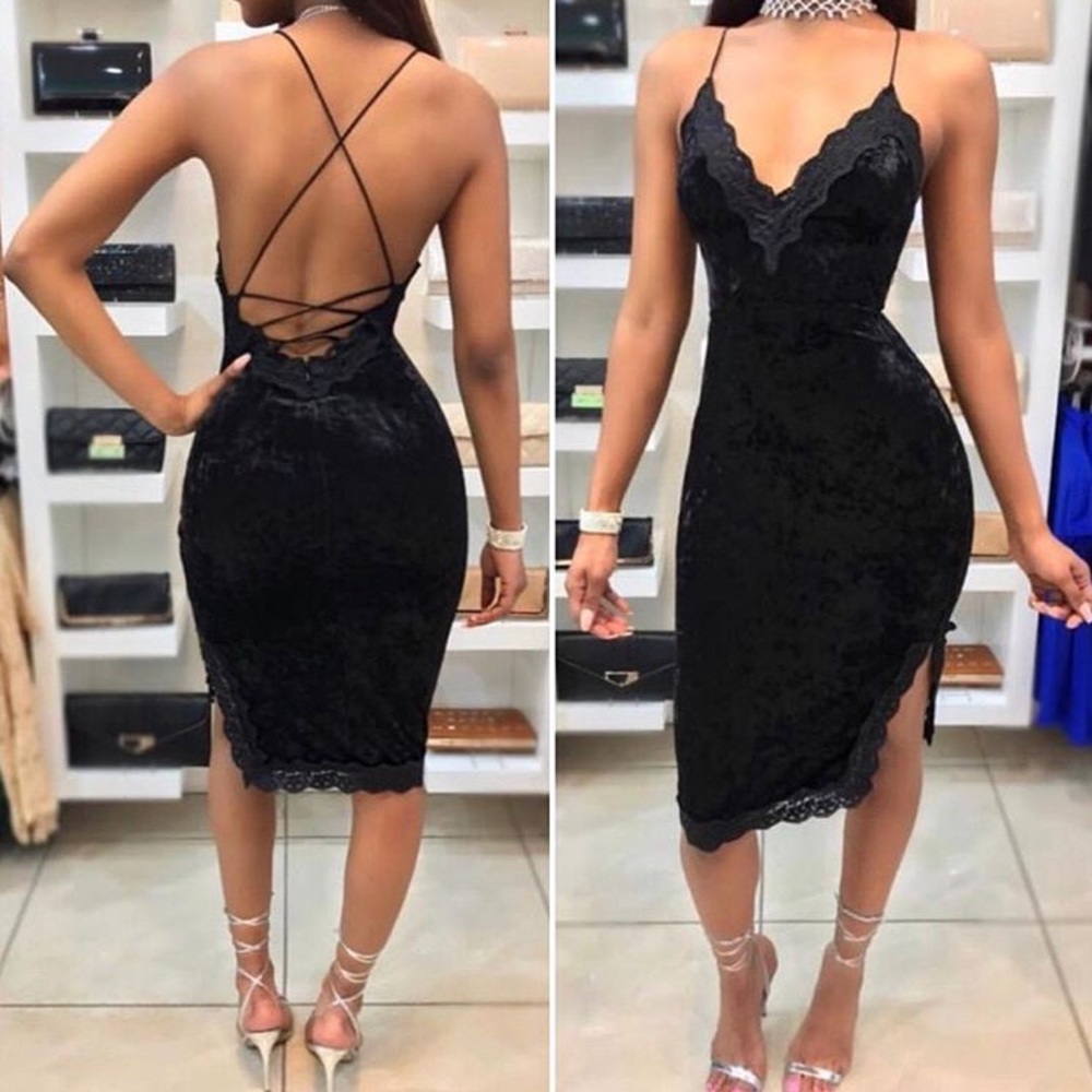 Velvet Lace Dress