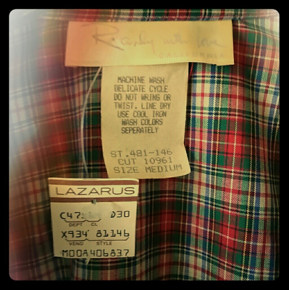 Vintage (still with tags) button down shirt
