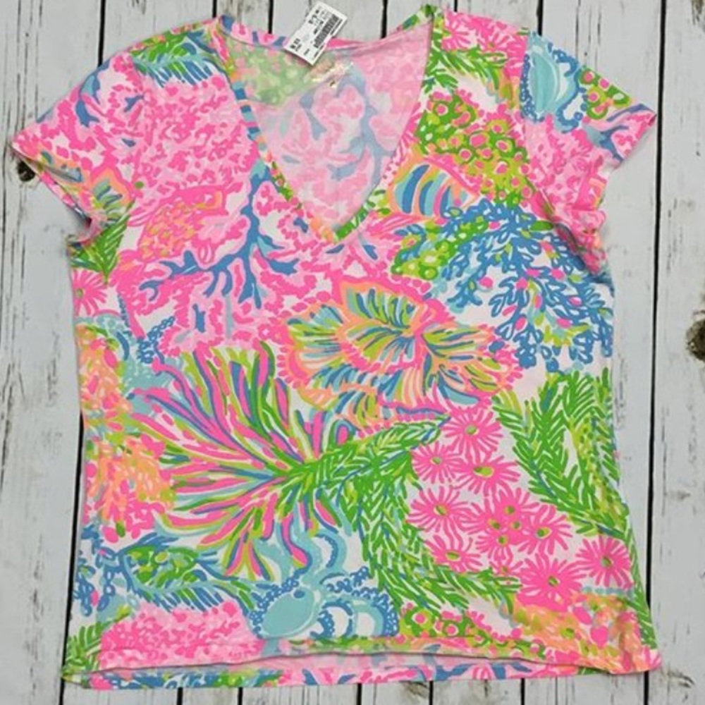 Lilly Pulitzer Lover’s Coral Michelle Top