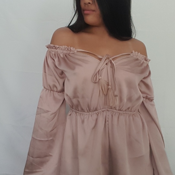 Champagne Rose Romper - Picture 1 of 7