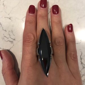 Black Onyx & Silver Ring.