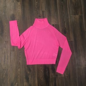 Cropped turtleneck sweater