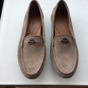 Coach tan suede driving mocs