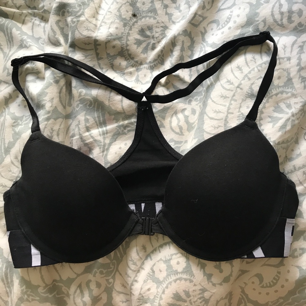 Victoria’s Secret PINK Razorback black 32b bra