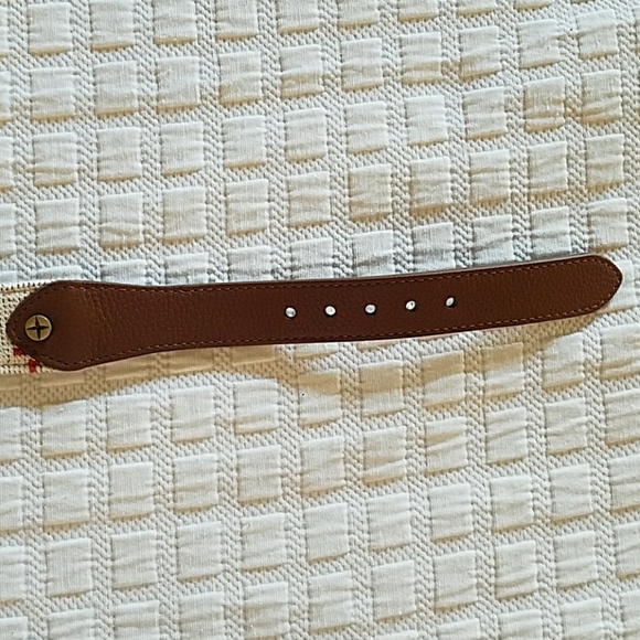 C.Wonder Crab & Anchor Nautical Needlepoint belt - Picture 3 of 8