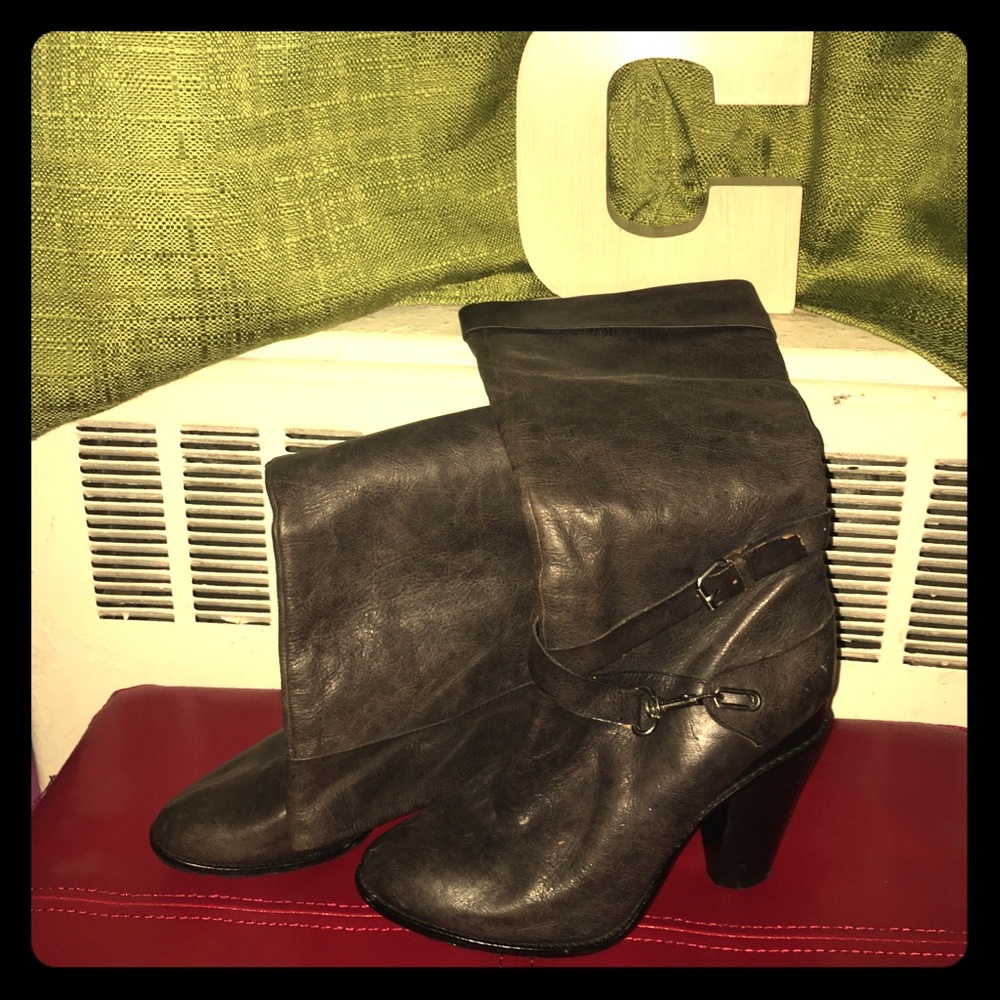 b makowsky boots black boots! Only worn once