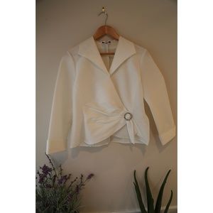 Talbots White Wrap Shirt Size 8