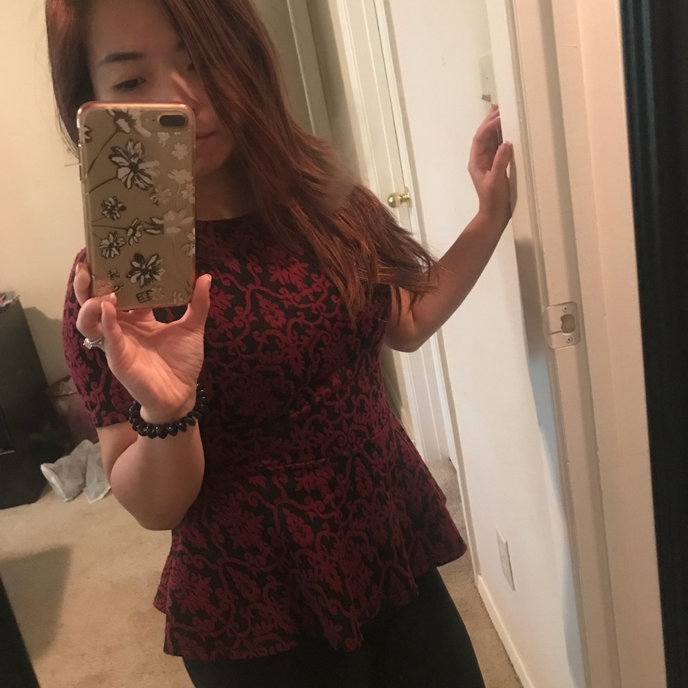 Forever 21 Short Sleeves Peplum top