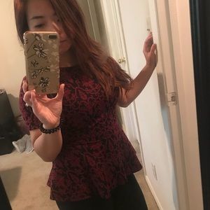 Forever 21 Short Sleeves Peplum top
