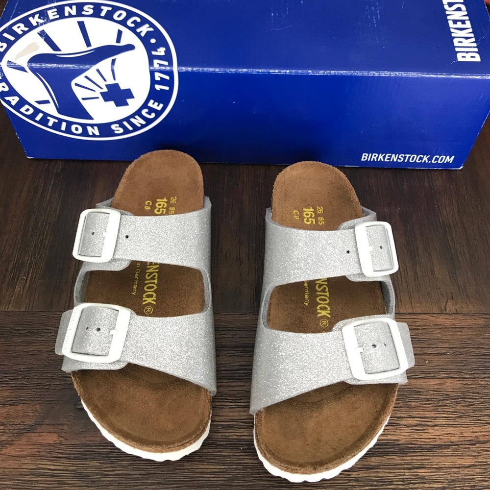 Silver glitter kids toddler birks