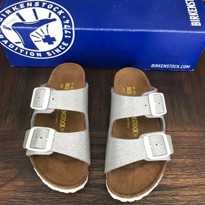 Silver glitter kids toddler birks