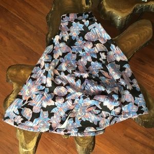 Midi Flare Floral Skirt