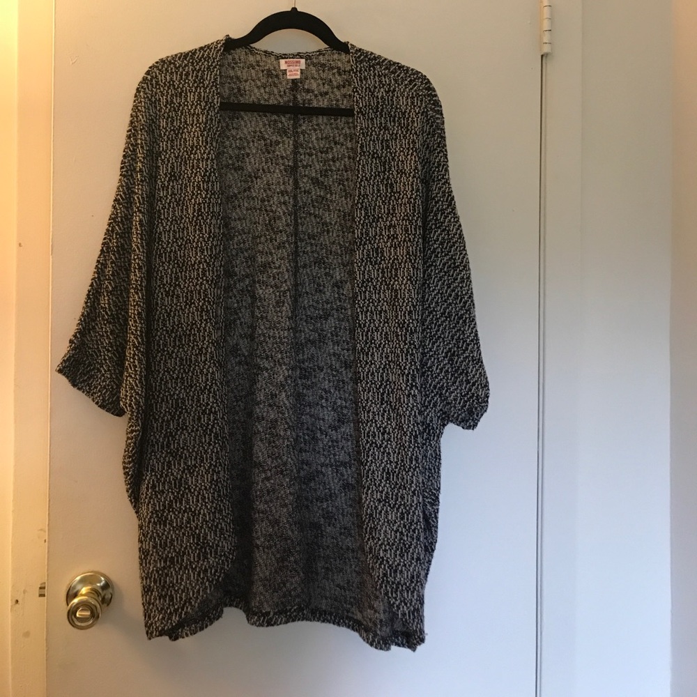 Cream and black speckled sweater