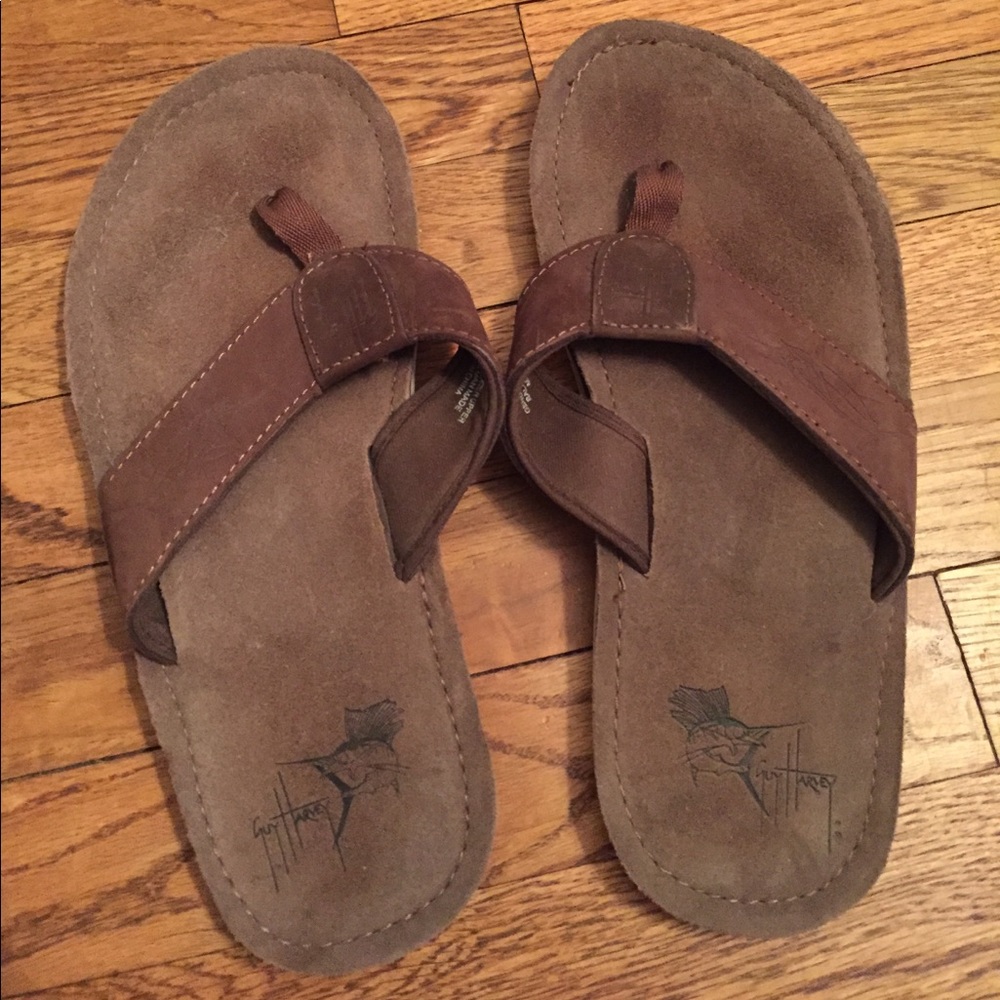 Men’s Guy Harvey leather Sandals. Size 10