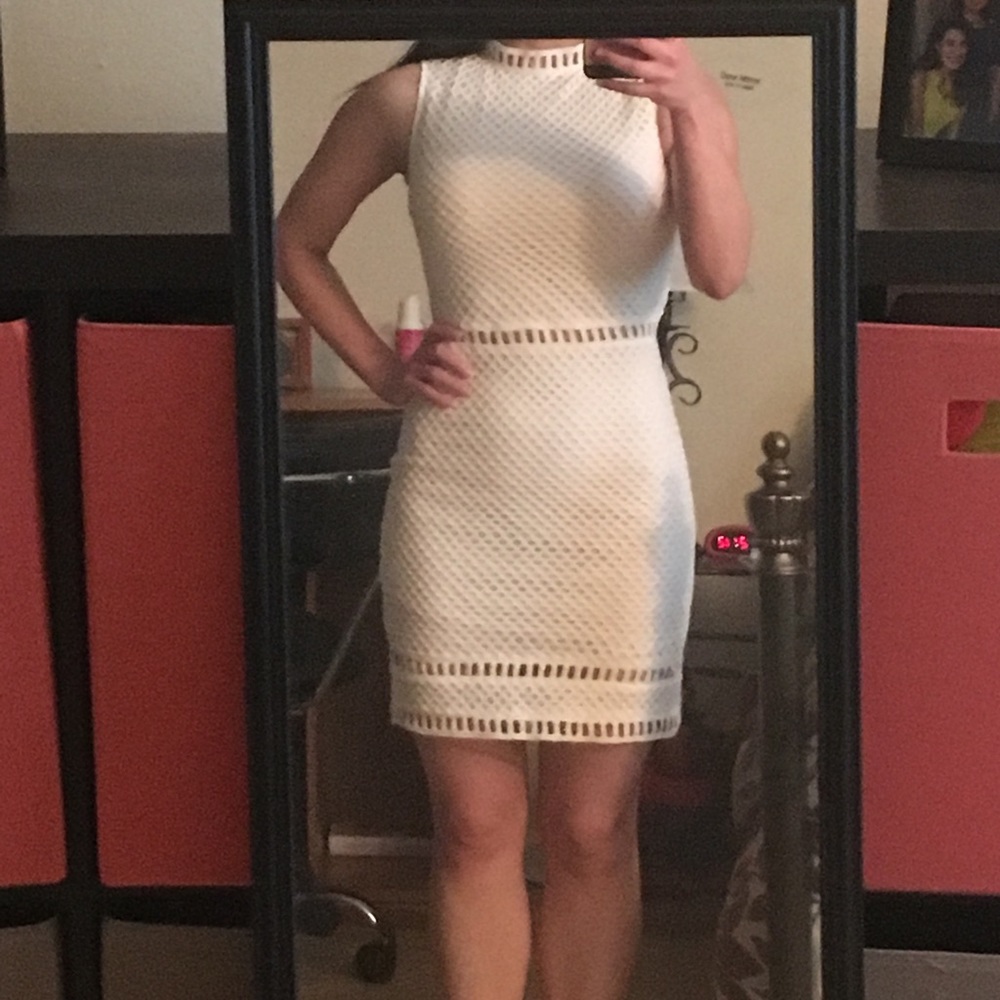 Carli Bybel x Missguided white dress