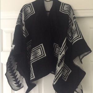 Reversible Aztec Pattern Poncho