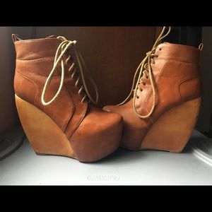 WildPair Platform Wedge Booties