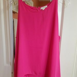 Hot pink sleeveless top