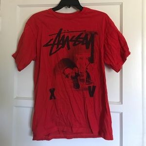 Stussy Red Skull Shirt