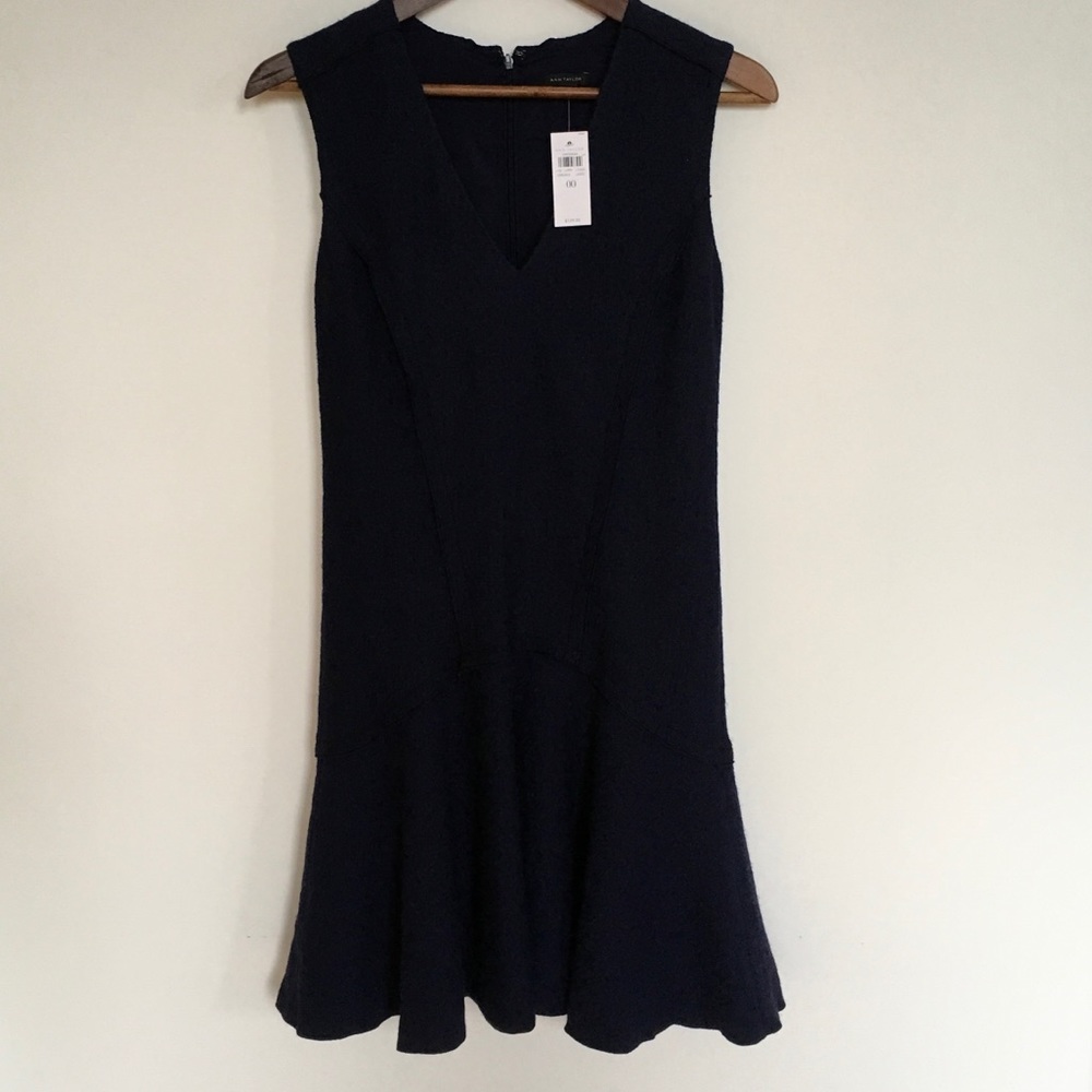 Ann Taylor dress, navy. NWT.
