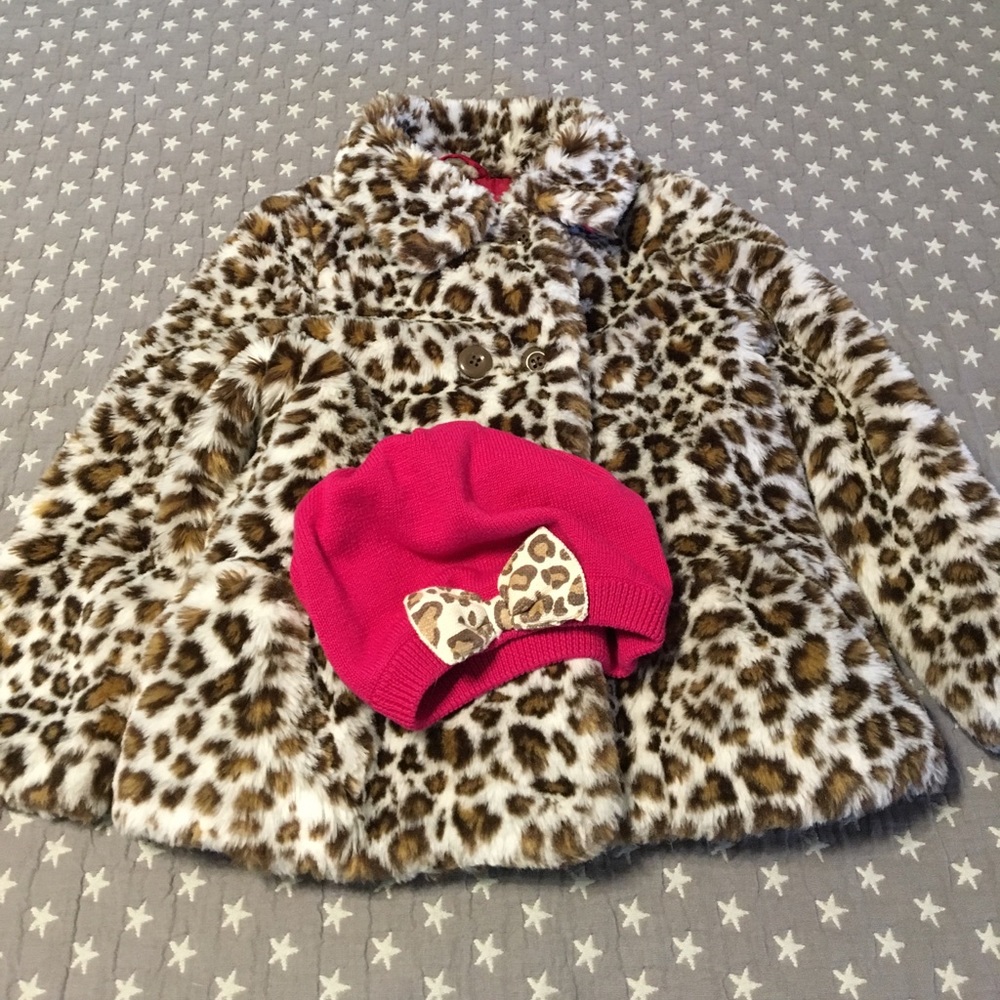 EUC Leopard Print Gymboree Coat