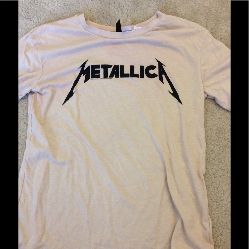 h&m metallica tee