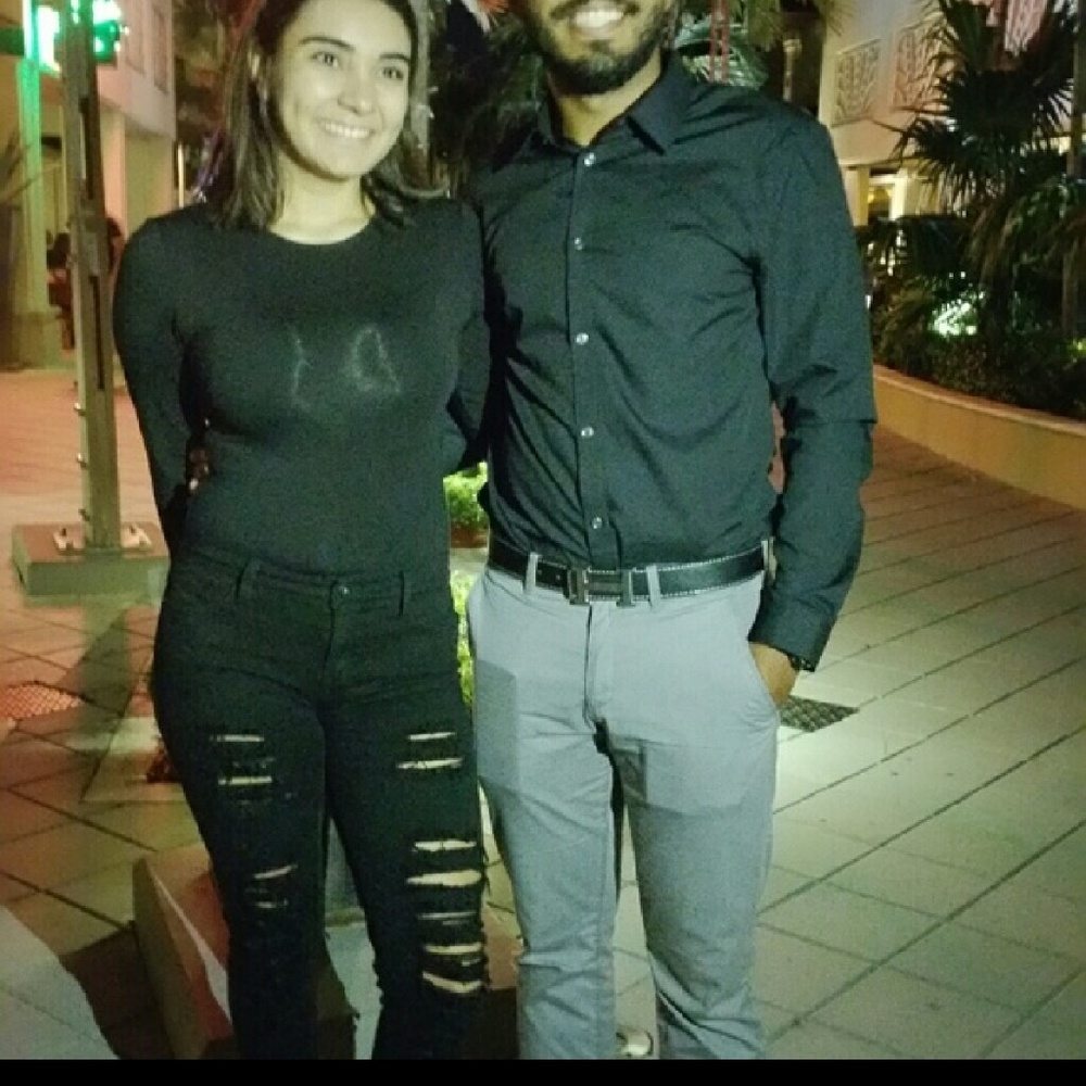 Distressed denim jeans