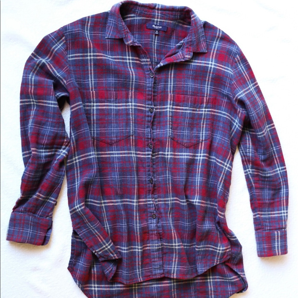 Madewell Boyfriend Oversized Flannel, size XS