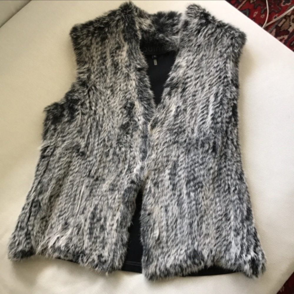 Rabbit fur vest