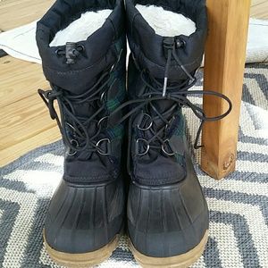 J.Crew Plaid Winter boots