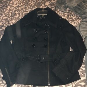 Guess size Large winter coat. Black