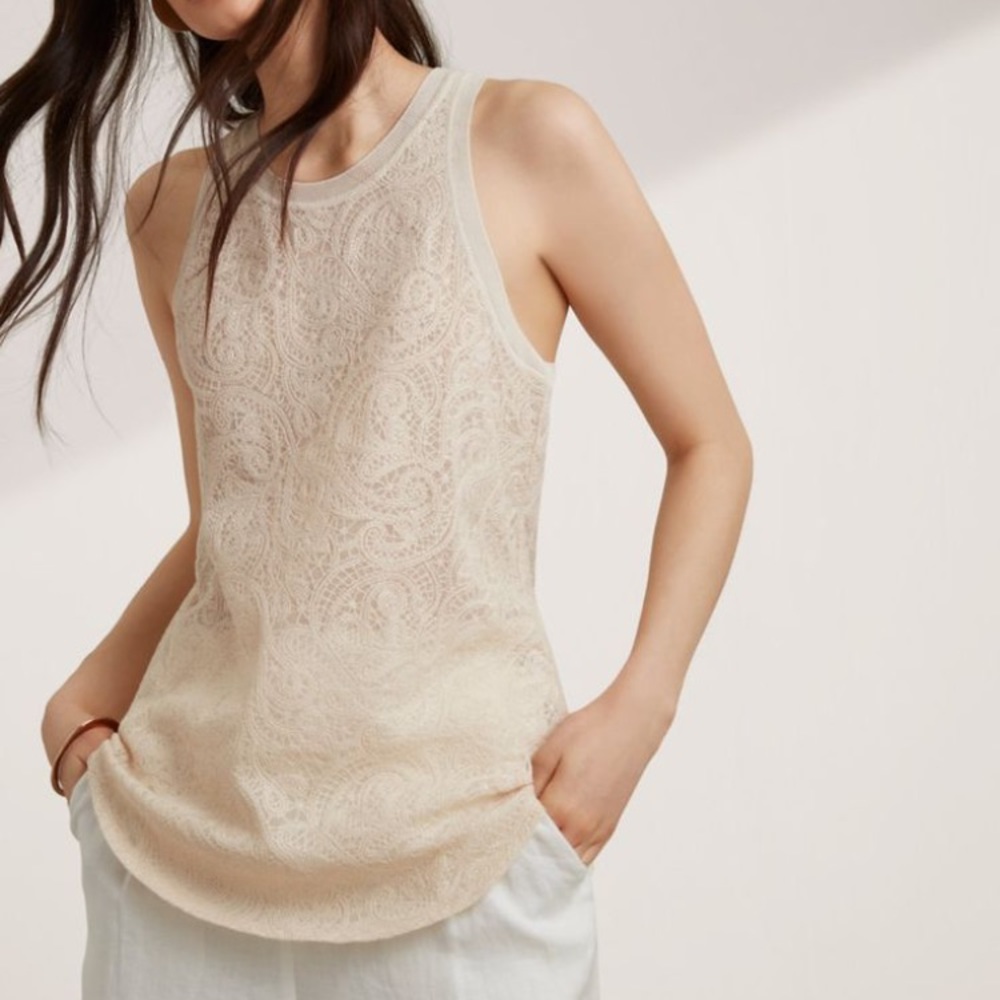 Aritzia Volant Tank in Clover