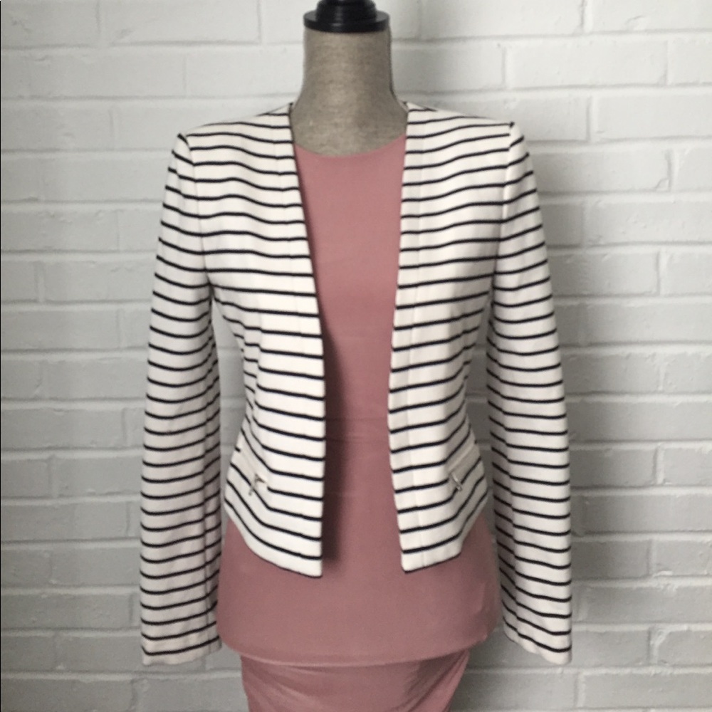 BCBG Max Azria Parisian B/W Blazer