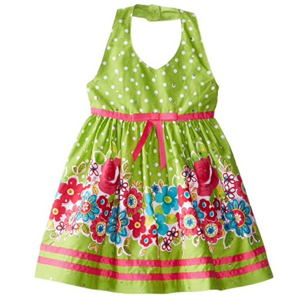 Blueberi Boulevard halter dress 24mths