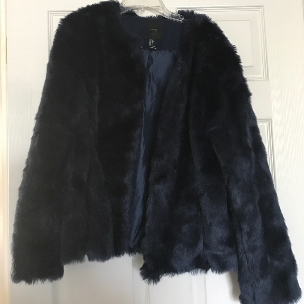 Faux fur coat from forever21