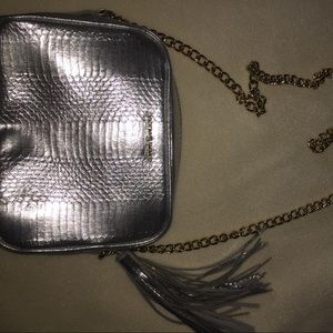 Victoria's Secret silver crossbody bag