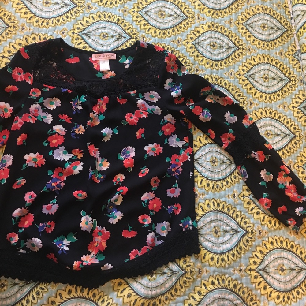 Zoe & Rose Kids Floral Blouse