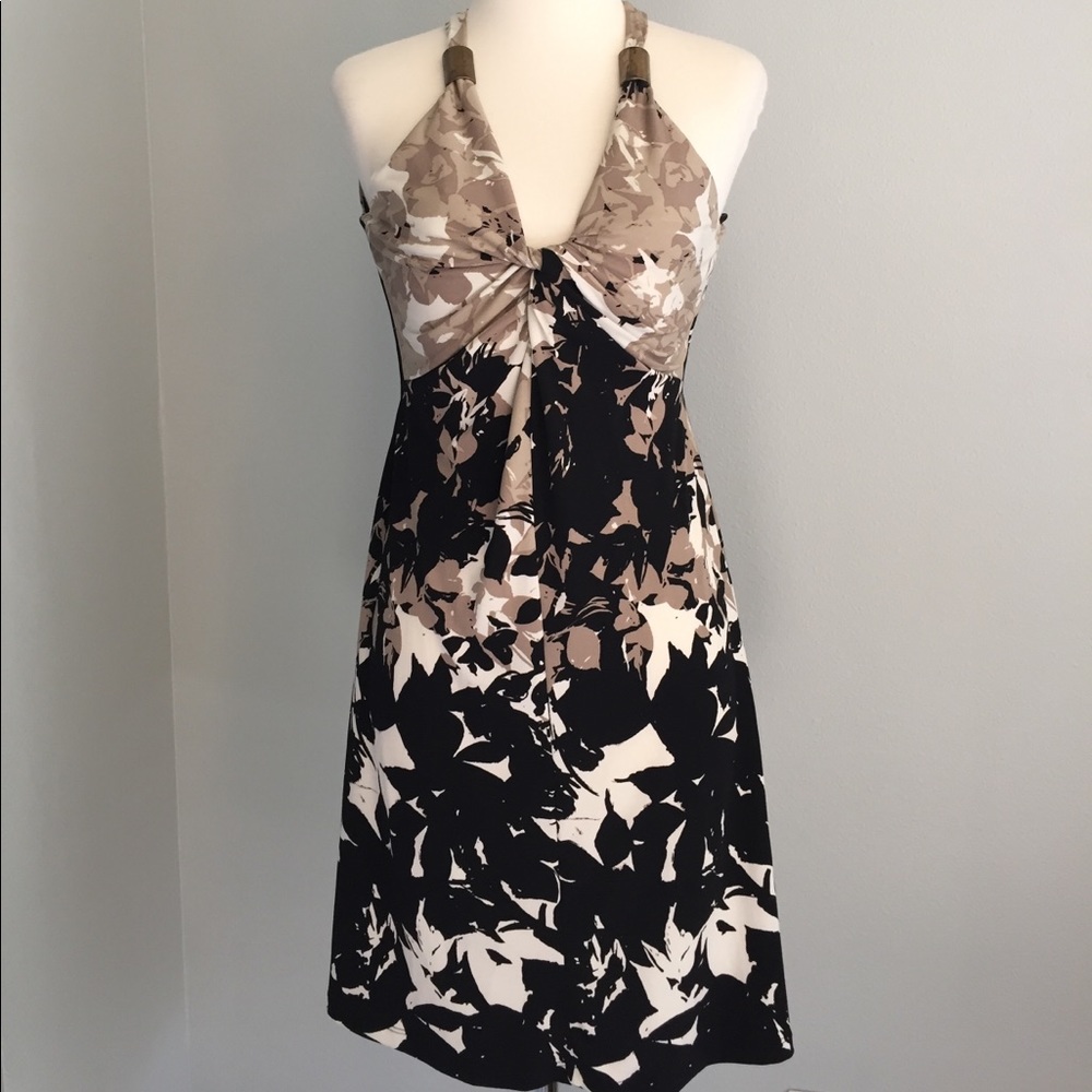 Kenneth Cole floral print a-line dress