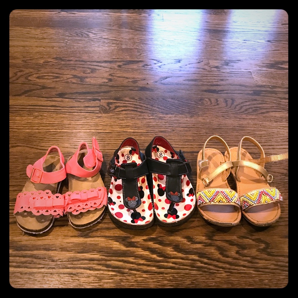 Lot of 3 pairs of sandals
