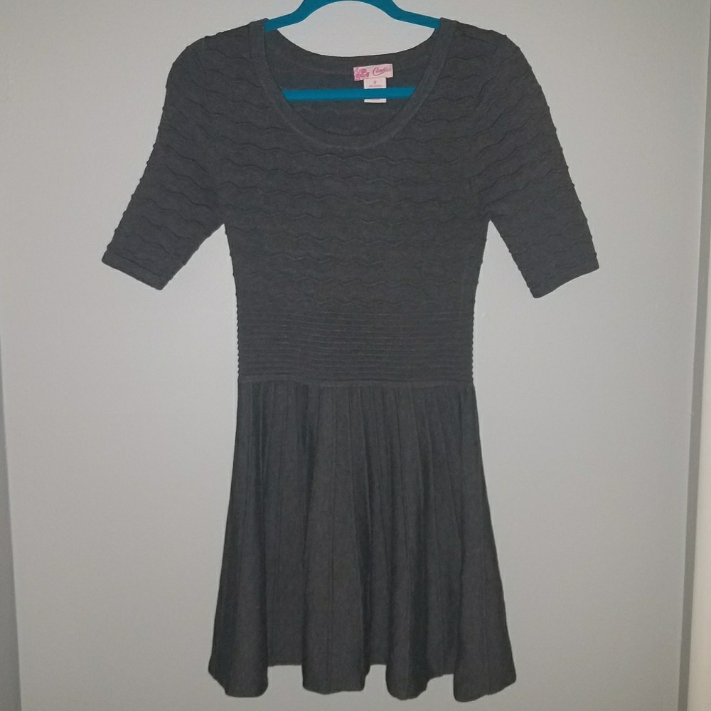 Grey sweater dress