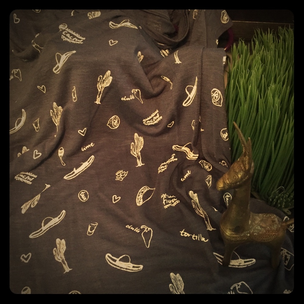 Shirt with sombrero and cacti